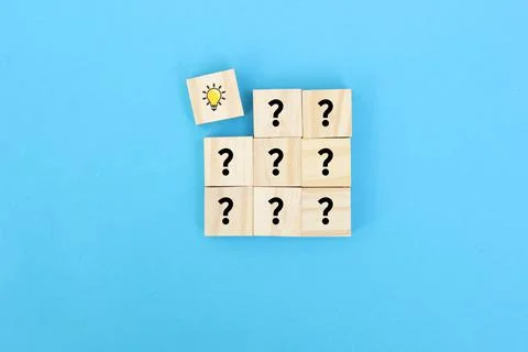 Concept of problem solving, creativity, idea or innovation. Male hand places  Stock Photos