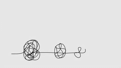 Concept for problem solving, one line drawing animation. Video clip with alpha c Stock Footage 264911544