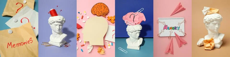 Concept of problems with memory, amnesia disease Foto stock