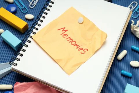 Concept of problems with memory, amnesia disease 스톡 사진