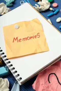 Concept of problems with memory, amnesia disease Stock Photos