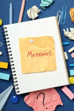Concept of problems with memory, amnesia disease Stock Photos