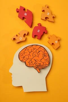 Concept of problems with memory, amnesia disease Stock Photos