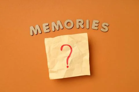 Concept of problems with memory, amnesia disease 스톡 사진