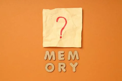 Concept of problems with memory, amnesia disease Stock Photos