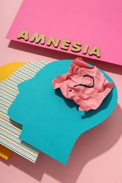 Concept of problems with memory, amnesia disease Foto stock