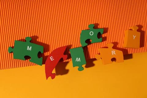 Concept of problems with memory, amnesia disease Stock Photos