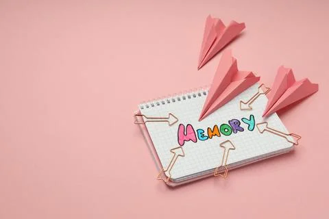 Concept of problems with memory, amnesia, space for text Stock Photos