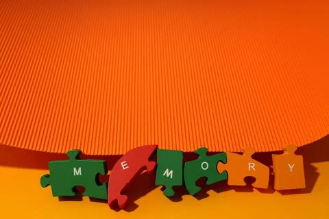 Concept of problems with memory, amnesia, space for text Stock Photos