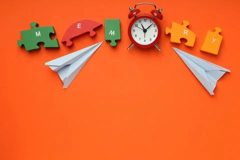 Concept of problems with memory, amnesia, space for text Stock Photos