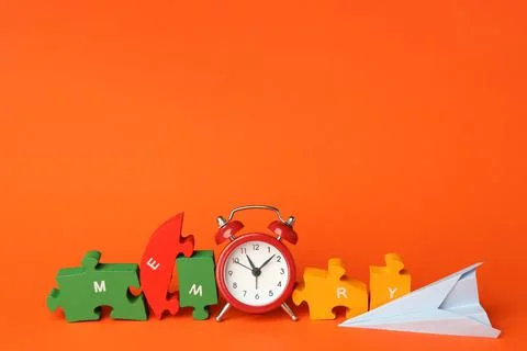 Concept of problems with memory, amnesia, space for text Stock Photos