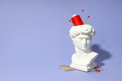 Concept of problems with memory, amnesia, space for text Stock Photos