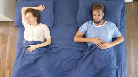 Concept of problems in a pair. sexual problems. couple, displeased man and woman Fotos Stock