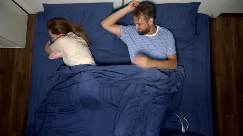 Concept of problems in a pair. sexual problems. couple, displeased man and woman Fotos Stock