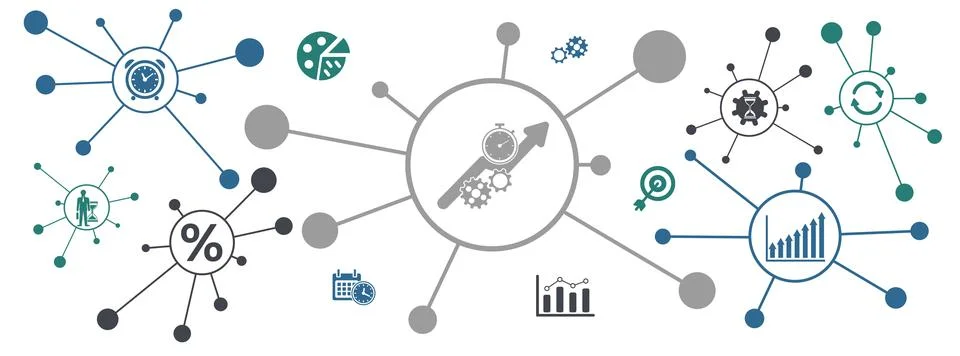Concept of productivity Stock Illustration