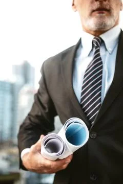 Concept for professional developer or architect Stock Photos