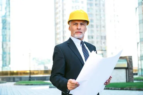 Concept for professional developer or architect Stock Photos