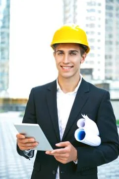 Concept for professional developer or architect Stock Photos