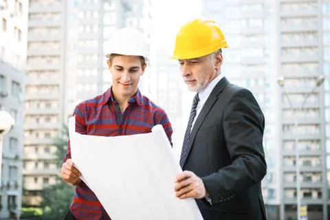 Concept for professional developers or architects Stock Photos