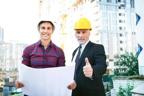 Concept for professional developers or architects Stock Photos