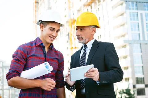 Concept for professional developers or architects Stock Photos