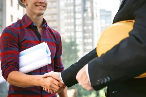 Concept for professional developers or architects Stock Photos