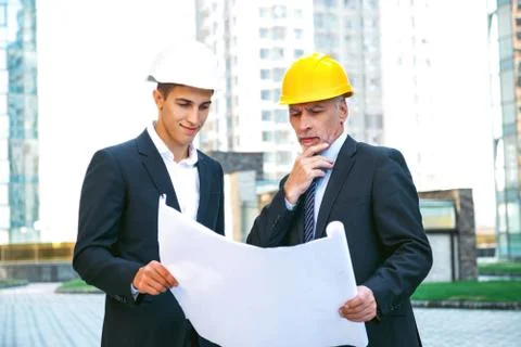 Concept for professional developers or architects Stock Photos