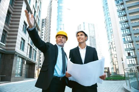 Concept for professional developers or architects Stock Photos