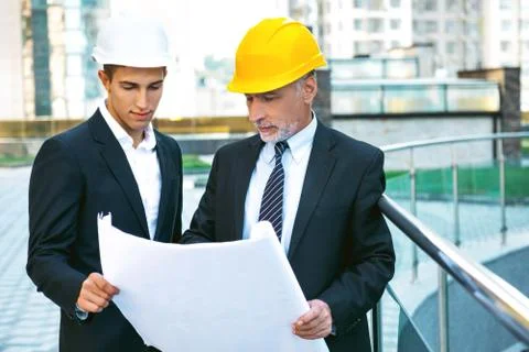 Concept for professional developers or architects Stock Photos