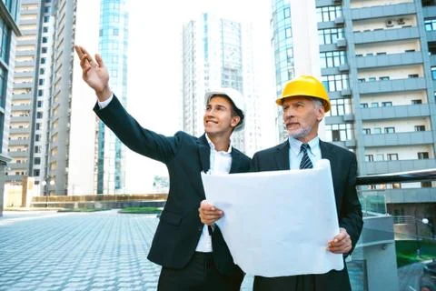 Concept for professional developers or architects Stock Photos