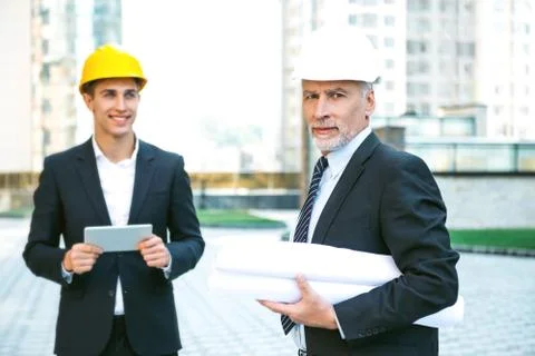 Concept for professional developers or architects Stock Photos