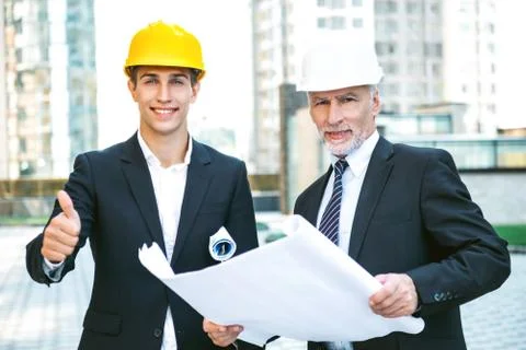 Concept for professional developers or architects Stock Photos