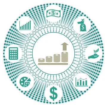 Concept of profit Stock-Illustration