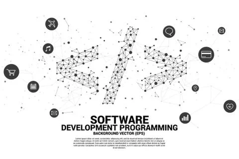 Concept for Programming language technology and coding. Stock Illustration