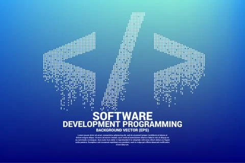 Concept for Programming language technology and coding. Stock-Illustration