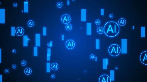 Concept of Progress in the field of Artificial Intelligence Ilustração Stock