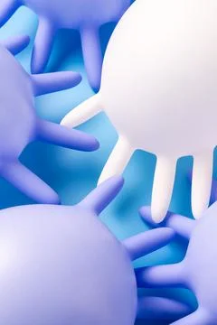Concept of protective gloves which inflated with air Stock-Fotos