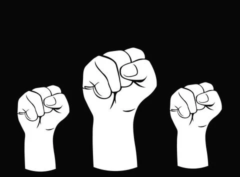 The concept of protest Illustrazione stock