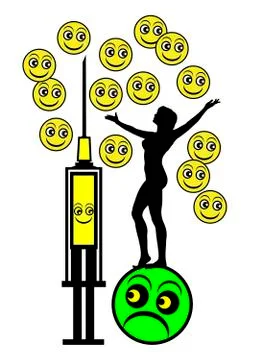 Concept of Psychotropic Drugs Stock Illustration