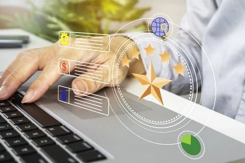 The concept of quality control and acceptance of product and service qualit.. Stock Photos