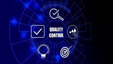Concept of quality control assurance. business icon, business quality, grow.. Stock Footage 293482827