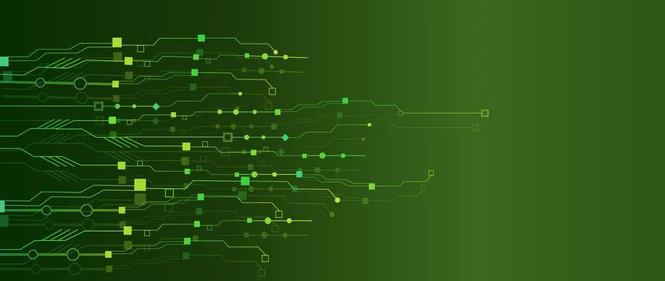 The concept of quantum computer technologies.  イラスト素材