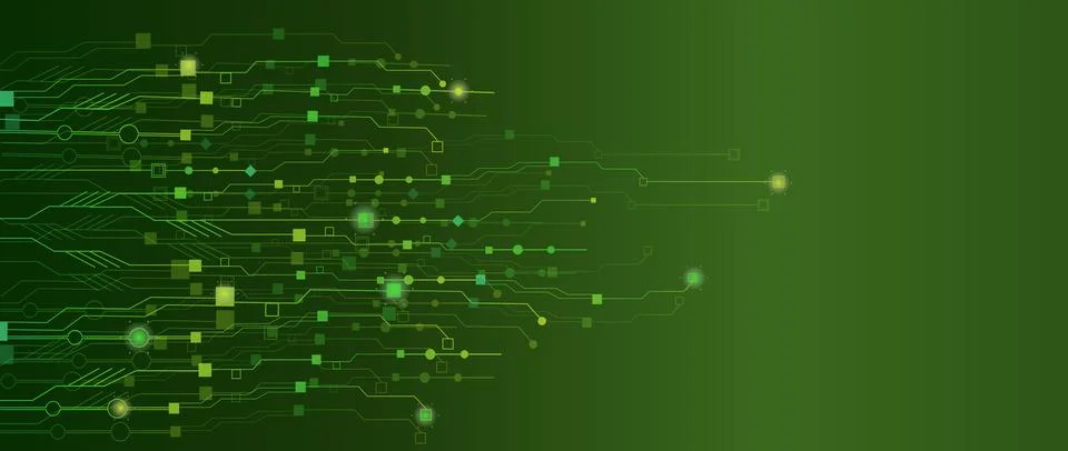 The concept of quantum computer technologies.  イラスト素材