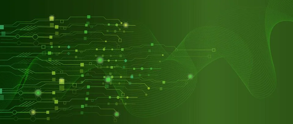 The concept of quantum computer technologies.  イラスト素材