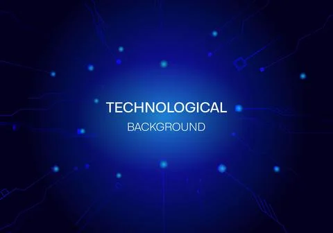 Concept of quantum computer technology, internet, technological science bac.. Stock Illustration