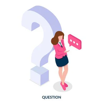 Concept of the question. Stock Illustration