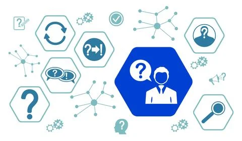 Concept of question Stock Illustration
