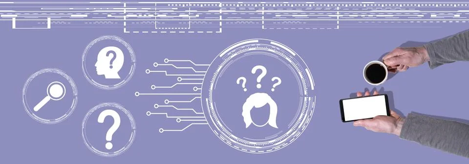 Concept of question 스톡 사진