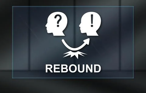 Concept of rebound Stock Illustration