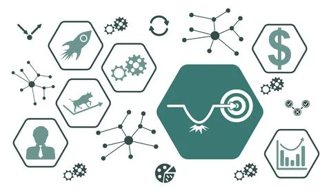Concept of rebound Stock Illustration
